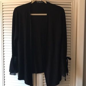 lightweight cardigan , 3/4 bell sheer sleeves
